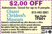 Special Coupon Offer for Glazer Children&#39;s Museum
